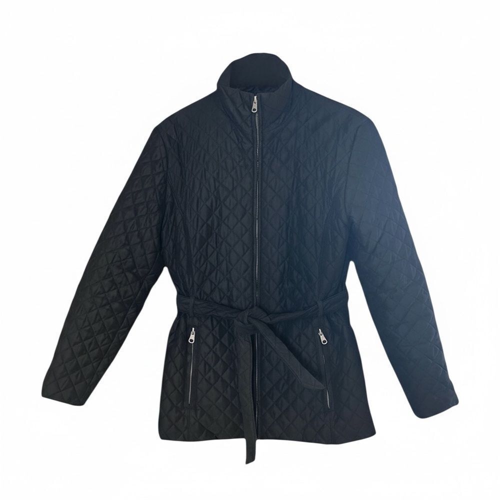 ‎Andrew Marc Quilted Front Zip Coat
